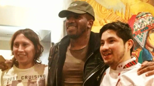 Jefferson Farfán en Restaurante Lima en Moscú, Rusia